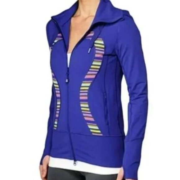 Lululemon Stride Jacket - Rainbow / Royal Blue - size 4 - Picture 1 of 4